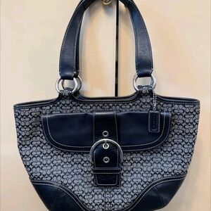 Coach Vintage Y2K Soho Jacquard Flap Bag